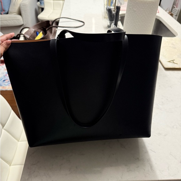 Mansur Gavriel Black Tote Bag - Picture 1 of 7